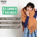 Bernat Forever Fleece Latte Yarn - 2 Pack