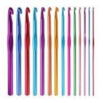 14PCS Colorful Crochet Hooks Set for Soft Crafts