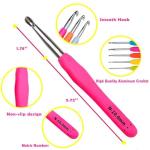 Ergonomic Crochet Hooks Set with Case, 14 Sizes