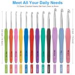Cozy Crochet Hook Set with Blue Case