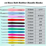 Ergonomic Crochet Hooks Set with Case for Beginners