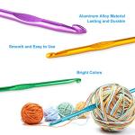 Colorful Ergonomic Crochet Hooks Set, 14 Sizes