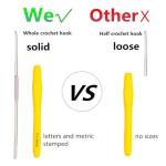 Ergonomic Crochet Hooks Set with Case, 14 Sizes