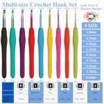 Coopay Ergonomic Crochet Hook Set for Beginners