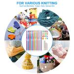 Colorful Ergonomic Crochet Hooks Set, 14 Sizes