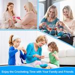 Colorful Ergonomic Crochet Hooks Set, 14 Sizes