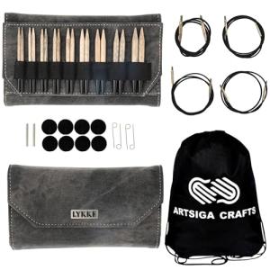 Lykke Driftwood Interchangeable Knitting Needle Set