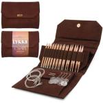 Cypra Interchangeable Needle Set in Brown Suede