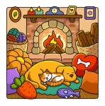 Cat Life Coloring Book for Adults and Teens