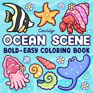 Ocean Scene Coloring Book for All Ages