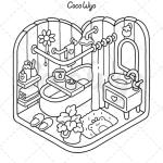 Cozy Spaces Coloring Book for Adults and Teens