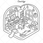 Cozy Spaces Coloring Book for Adults and Teens