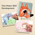 Macabaka Sensory Soft Baby Book for Infants