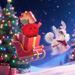 Soft Apricot Lamb and Apple Plush Toy for Kids