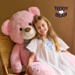 Huge Pink Teddy Bear Plush Toy for All Ages