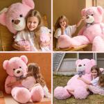 Huge Pink Teddy Bear Plush Toy for All Ages
