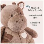 Oh So Snuggly Brown Cow Plush Toy 12.5”