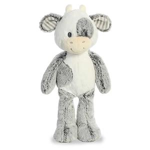Coby Cow Baby Stuffed Animal - Gray 13.5 Inches