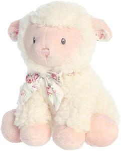 Aurora Playful Blessing Pink Lamb Stuffed Toy