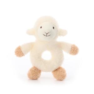 Apricot Lamb Soft Rattle Toy for Newborns