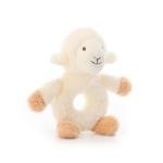 Apricot Lamb Soft Rattle Toy for Newborns