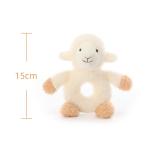 Apricot Lamb Soft Rattle Toy for Newborns