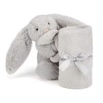 Jellycat Bashful Grey Bunny Security Blanket for Babies