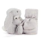 Jellycat Bashful Grey Bunny Security Blanket for Babies
