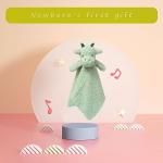 Green Dragon Plush Security Blanket for Babies