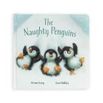 Jellycat Naughty Penguins Board Book for Babies