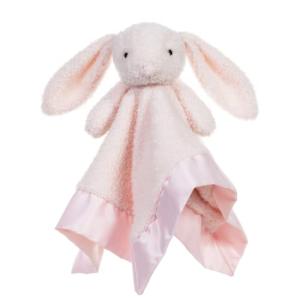 Pink Bunny Rabbit Stuffed Animal Security Blanket
