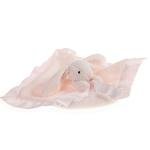 Pink Bunny Rabbit Stuffed Animal Security Blanket