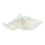 Cream Bunny Rabbit Plush Security Blanket for Babies