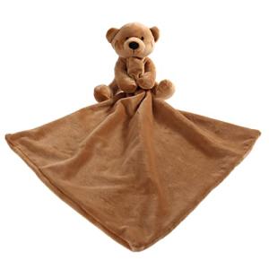 Brown Apricot Lamb Stuffed Animal Security Blanket