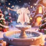 Blush Bunny Rabbit Plush Security Blanket Snuggler