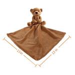 Brown Apricot Lamb Stuffed Animal Security Blanket