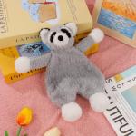 Apricot Lamb Raccoon Plush Baby Lovey Blanket