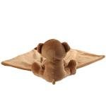 Brown Apricot Lamb Stuffed Animal Security Blanket