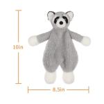 Apricot Lamb Raccoon Plush Baby Lovey Blanket
