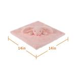 Blush Bunny Rabbit Plush Security Blanket Snuggler