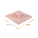 Blush Bunny Rabbit Plush Security Blanket Snuggler