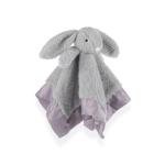 Gray Bunny Rabbit Plush Security Blanket for Infants
