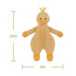 Apricot Lamb Corduroy Duck Baby Lovey Blanket