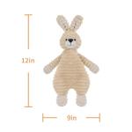 Apricot Lamb Corduroy Bunny Security Blanket for Babies