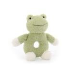 Apricot Lamb Frog Plush Rattle Toy for Babies