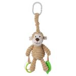 Apricot Lamb Plush Monkey Teething Toy 8.5 Inches