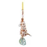 Apricot Lamb Plush Toy with Rattle and Teether