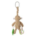 Apricot Lamb Plush Monkey Teething Toy 8.5 Inches