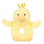 Apricot Lamb Baby Duck Plush Rattle Toy
