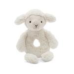 Jellycat Bashful Lamb Rattle Plush Baby Toy